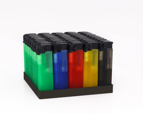 Прозрачная взрывобезопасная креативная зажигалка, делается под заказ, оптовые продажи, с печатью вашего логотипа