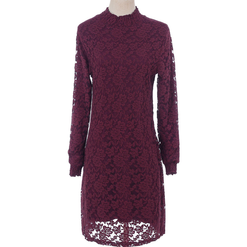 蕾丝中长款春秋宽松显瘦加绒小衫 佰俪煊蕾丝衫/雪纺衫