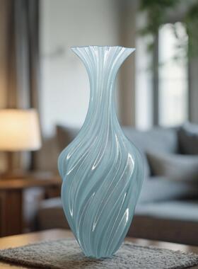 3D打印花瓶新款艺术花瓶扭曲复古干花摆件北欧简约ins轻奢装饰品