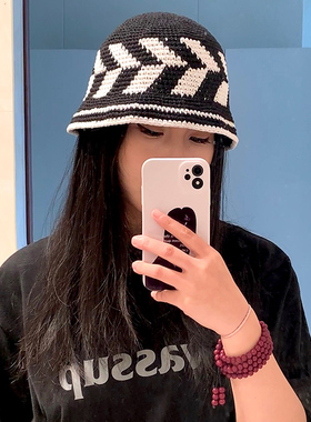 王安宇同款帽子秋冬保暖渔夫帽