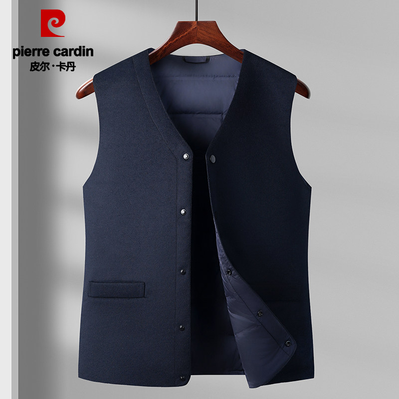 皮尔卡丹羽绒马甲男冬季内搭外穿保暖鹅绒服背心坎肩中老年爸爸装,淘宝优惠券,粉丝福利购,淘宝优惠卷