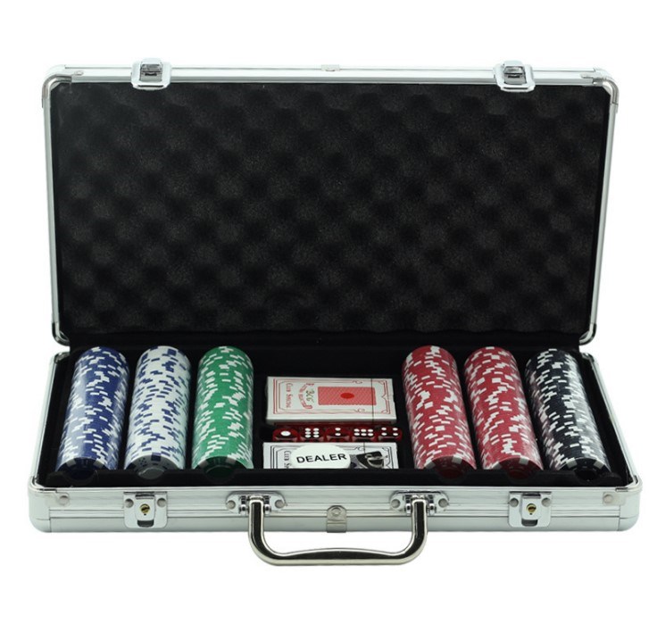 texas hold 'em poker set aluminum case 500 dice chips扑克 - 图0