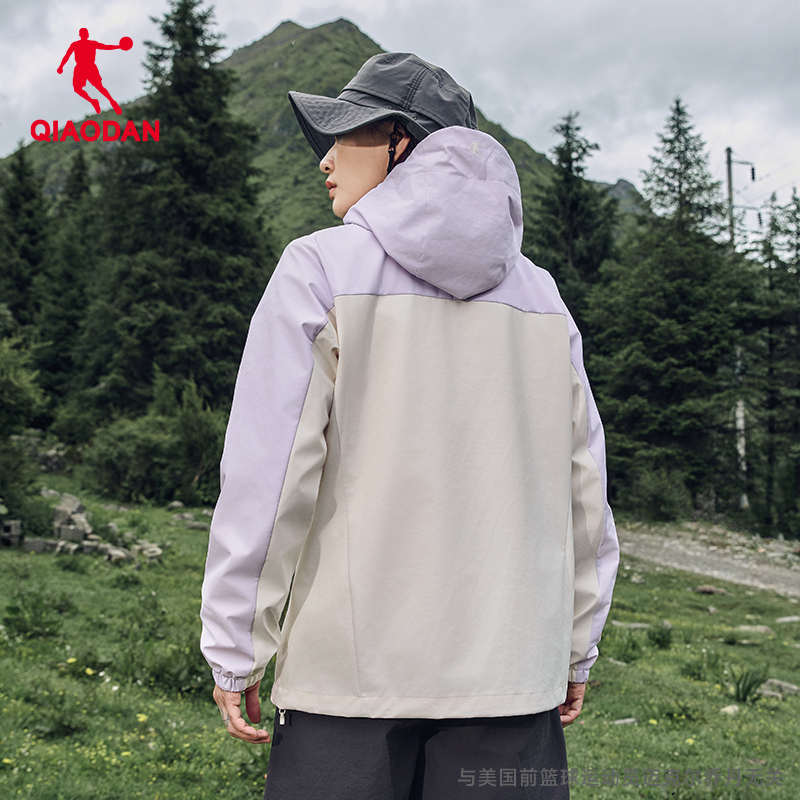 【山神】乔丹三合一冲锋衣女2025新款风衣防风防泼水保暖梭织外套