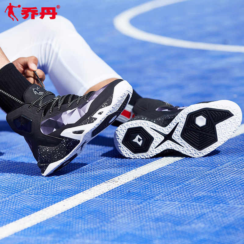乔丹篮球鞋春夏黑武士高帮减震男鞋 乔丹尊购篮球鞋