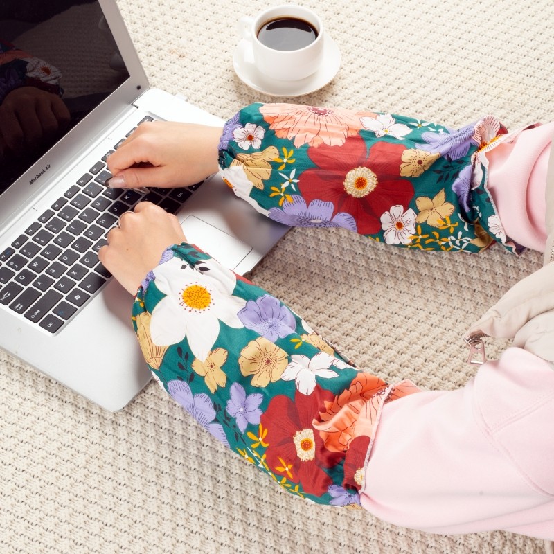 纯棉秋冬袖套可套棉服男女防污护袖宽松大码加肥加长棉服袖套长袖,淘宝优惠券,粉丝福利购,淘宝优惠卷