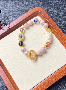 热卖桃花杭州香积灰粉瓷珠金箔