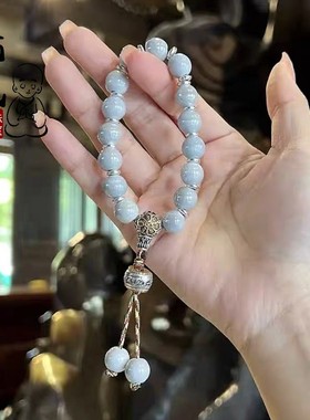 香积积同款香灰瓷手链