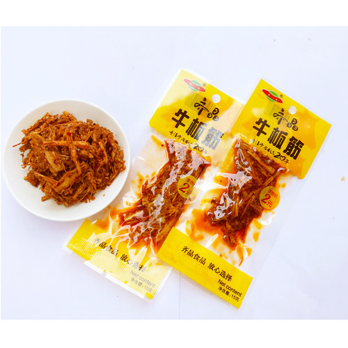 齐晶牛板筋15g香辣麻辣辣条湖南零食麻辣小吃休闲食品即食小包装 - 图1