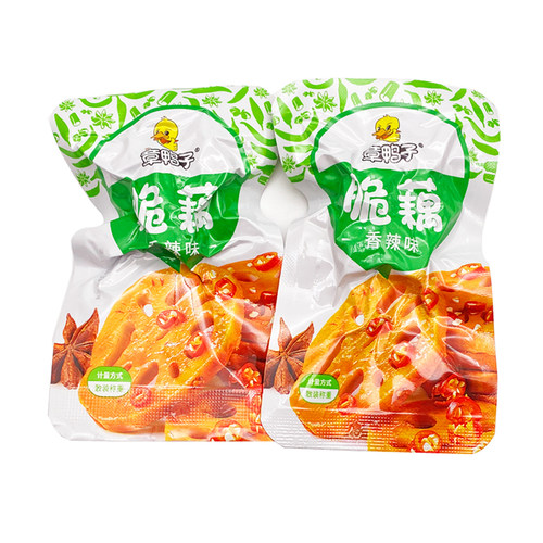 章鸭子脆藕散称500g小包装湖南零食小吃休闲食品蔬菜香辣黑鸭常德 - 图1