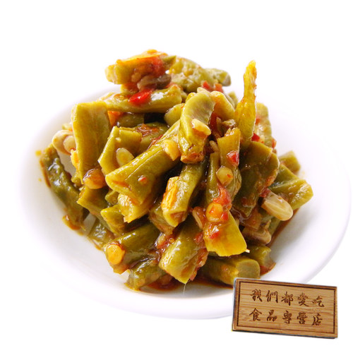 【5包】湖南特产湘满天香辣豆角麻辣小吃 腌菜泡菜零食小吃下饭菜 - 图1