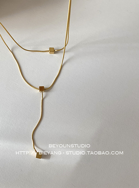 别样毛衣链ins双层叠戴