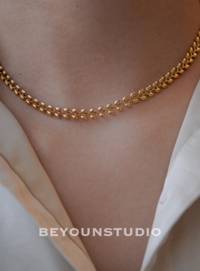 别样锁骨链高级感短款钛钢锁骨链