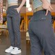 Ice silk pants men's summer thin quick-drying pants men's casual pants loose pants large size sports pants straight pants