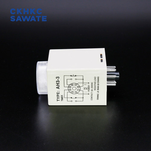 通电延时继电器 AH3-3时间继电器ckhkc时间控制器定时器380AC220V - 图2