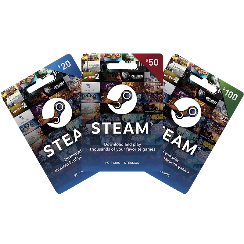 【卡图代充】Steam充值卡100美金刀steam钱包充值码100实体礼品卡 - 图3