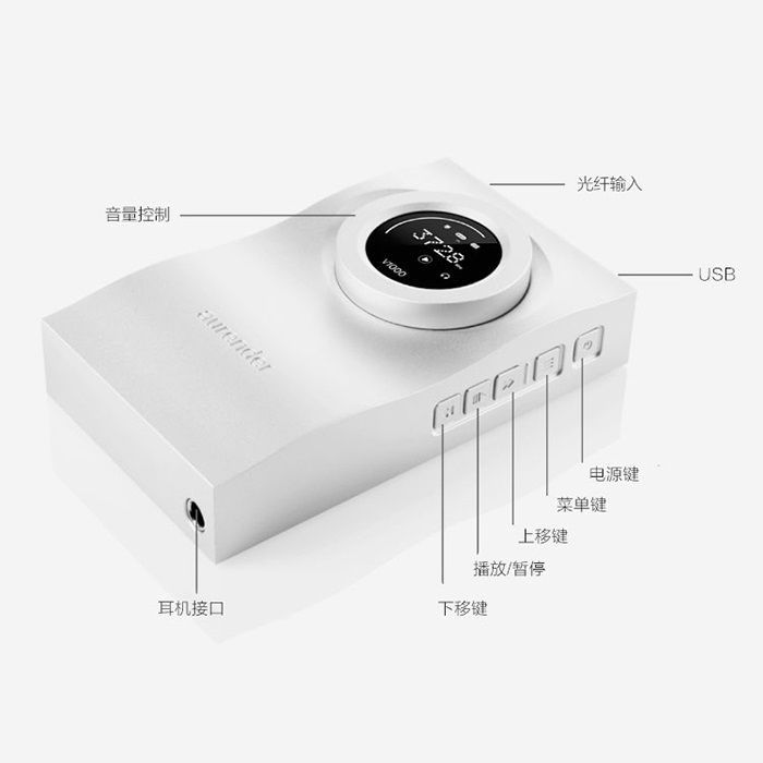 新品欧然德Aurender Flow 便携式音频桌面高清DSD解码器耳放一体 - 图0