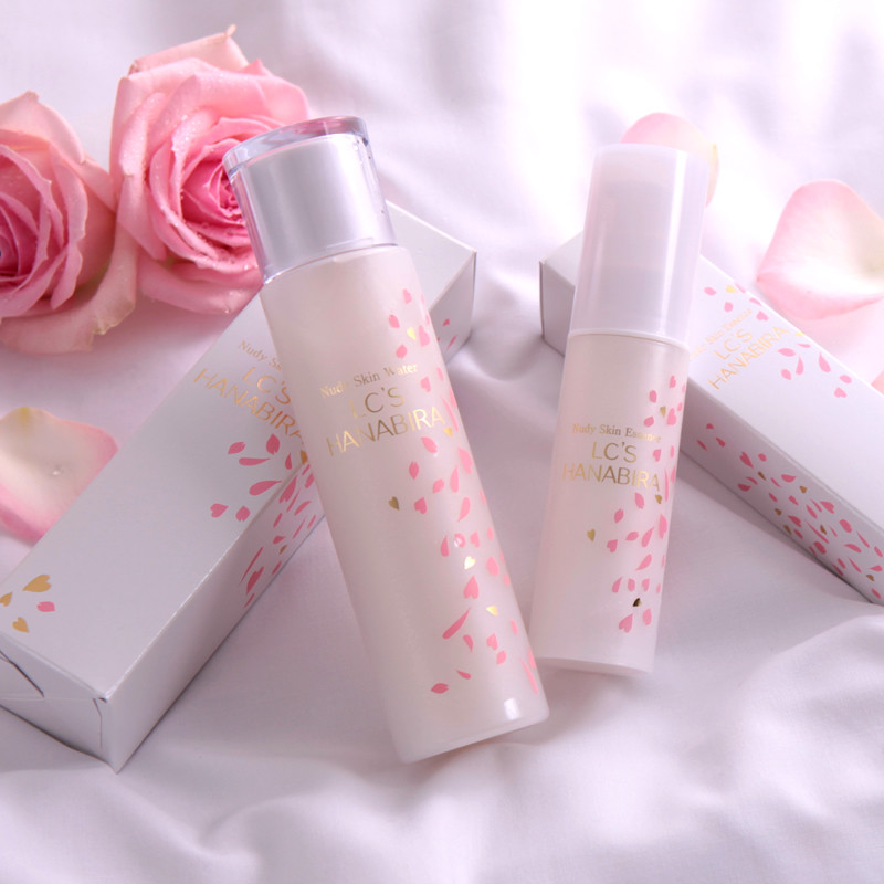 日本lc品爱花语裸肌光感套餐化妆水 lclovecosmetic海外面部护理套装