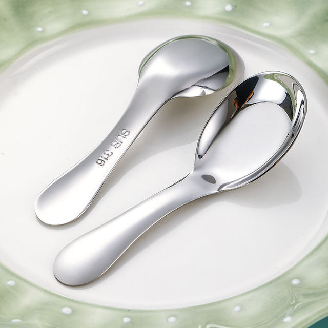 316 stainless steel food grade spoon children's spoon