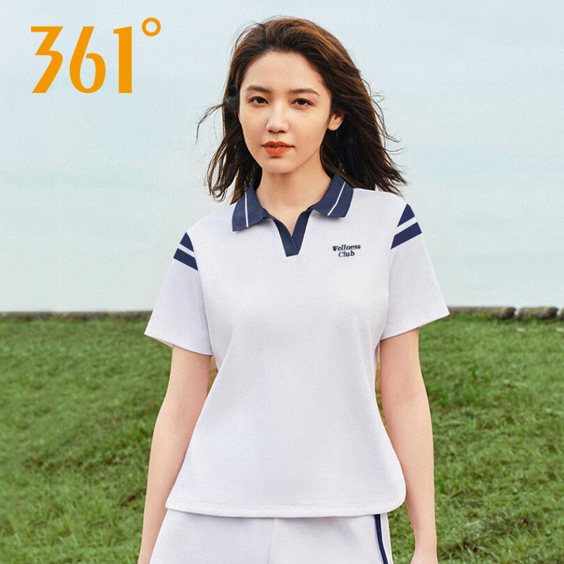 361休闲polo衫女2025夏季新款翻领短袖网球运动T恤562524001A,淘宝优惠券,粉丝福利购,淘宝优惠卷