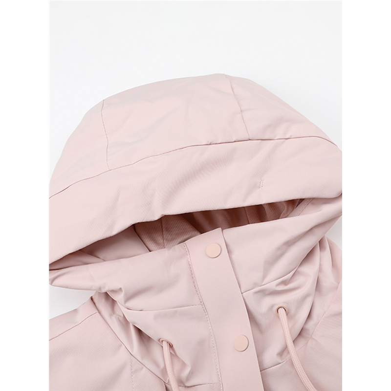 361度女士绒里风衣2024年冬季加绒保暖收腰运动服361女子连帽外套,淘宝优惠券,粉丝福利购,淘宝优惠卷