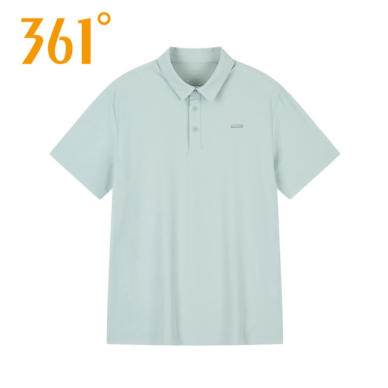 361度翻领短袖T恤男POLO衫2025夏季新款冰丝跑步运动衣552524132,淘宝优惠券,粉丝福利购,淘宝优惠卷