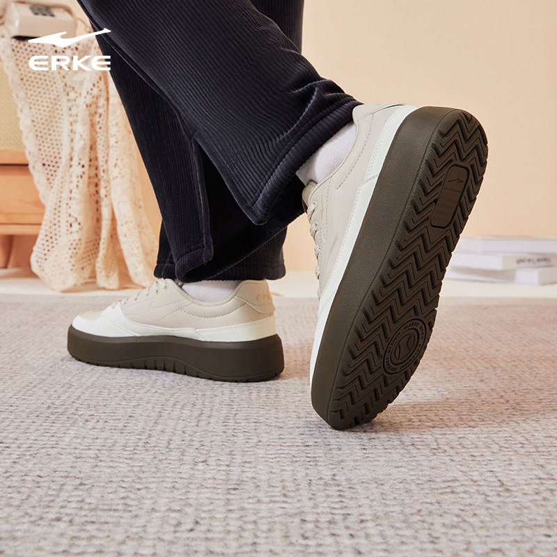 元气鸿星尔克女鞋板鞋厚底增高2025春夏新款休闲鞋小白鞋运动鞋子,淘宝优惠券,粉丝福利购,淘宝优惠卷