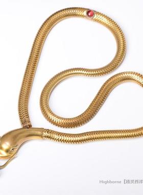 西洋古董镀金石榴石古董首饰