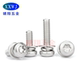 304 stainless steel plum blossom pan head three combination screws