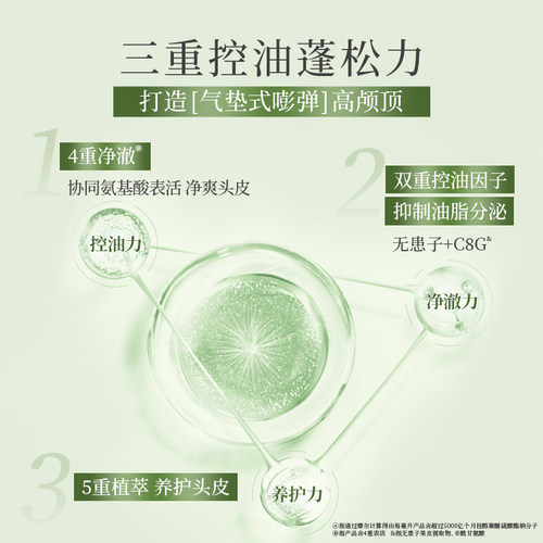 滋源无患子洗发水套装无硅油控油蓬松去屑止痒柔顺护发素洗发露女 - 图1