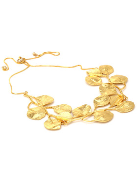 波西米亚民族风复古树叶项链