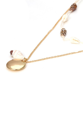 欧美复古创意多层度假风颈链 时尚街拍百搭海螺串珠项链套装