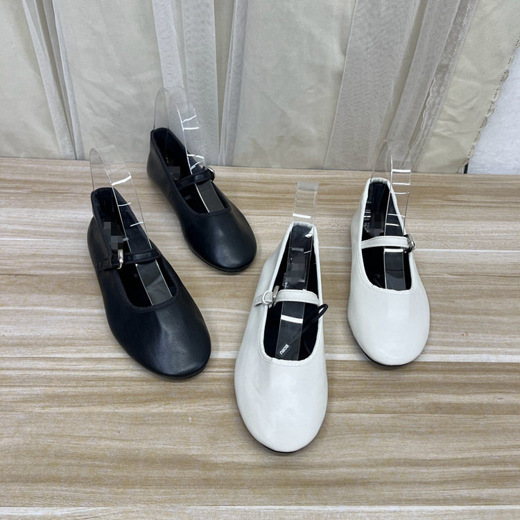 外贸原单女鞋新款时尚休闲百搭圆头纯色浅口一字扣舒适平底单鞋,淘宝优惠券,粉丝福利购,淘宝优惠卷