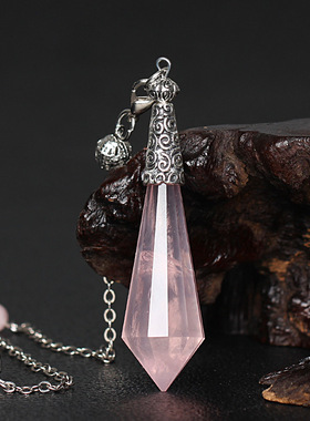 灵摆能量石天使泪情侣时尚风吊坠