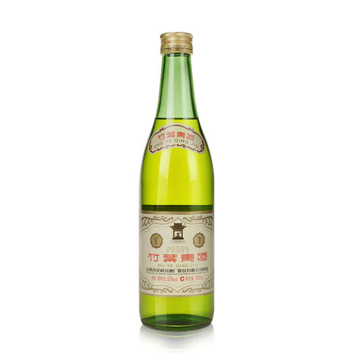 杏花村汾酒 50度复古竹叶青酒500ml*6瓶 玻竹国产露酒整箱装 - 图1