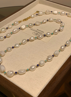 小众设计天然巴洛克珍珠项链