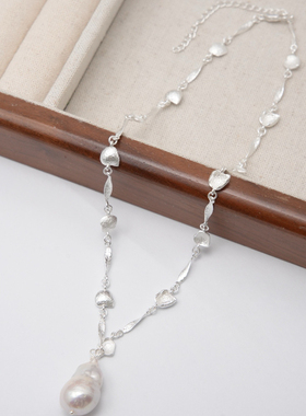 小众设计天然巴洛克珍珠项链