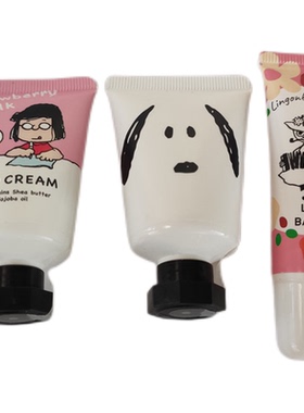 日本Snoopy史努比Moomin姆明护手霜西柚玫瑰二支组合保湿滋润现货