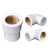 Колено из медной проволоки с внутренним проводом Lesso, прямое трехходовое соединение Lesso, фитинги для водопроводных труб из ПВХ, соединение для водоснабжения из ПВХ, водопроводные фитинги Lesso