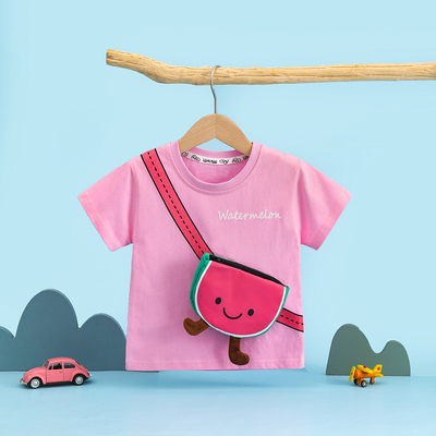 洛米兔女童宝宝短袖t恤夏季