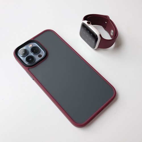 小彩胖 全包抗摔减震 撞色磨砂保护壳 iPhone13ProMax 金属按键 - 图2