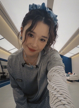 阚清子同款超仙流光缎面珍珠发圈女高级感多层清新头绳低马尾发饰