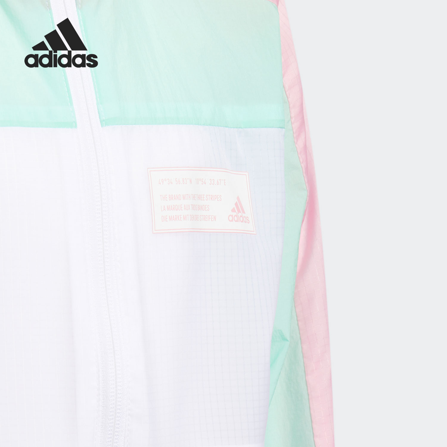 Adidas/阿迪达斯正品2021春季大童百搭时尚休闲运动外套GP0527 - 图1