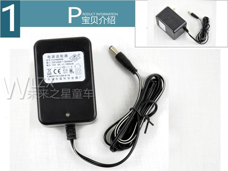 FLH富利华6V12V儿童电动童车充电器遥控摩托汽车电瓶电源适配器 - 图2