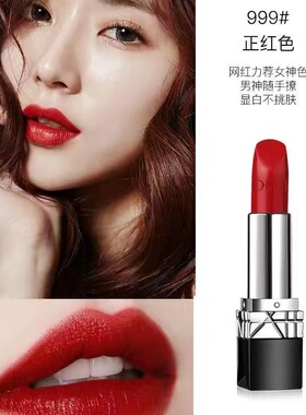正品口红999正红丝绒迪i奥拉新款哑光滋润保湿不掉色礼盒送女友