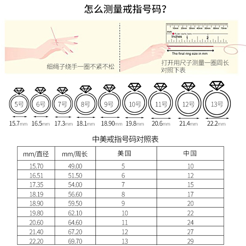 美国进口gsk合成蓝宝石1.4女戒 gemstoneking海外戒指/指环