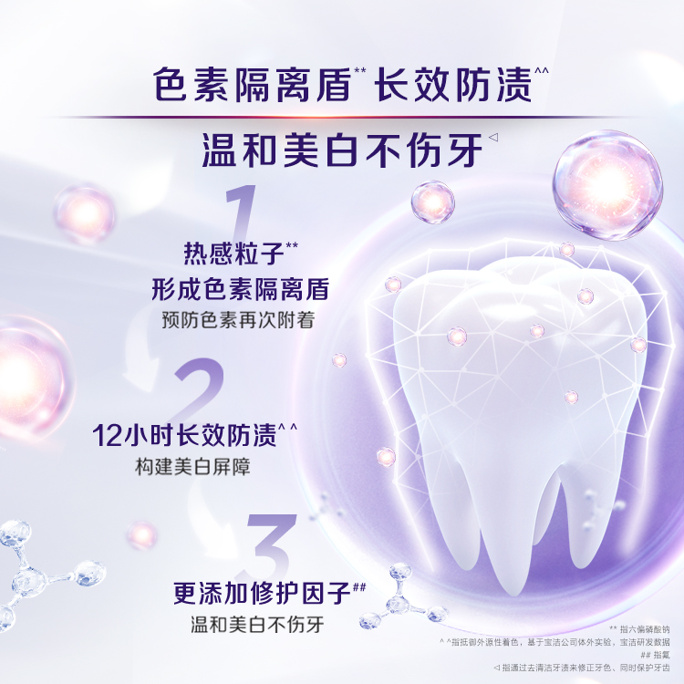 【小红书歹物推荐】佳洁士热感溶渍牙膏美白亮白减少牙垢口气清新