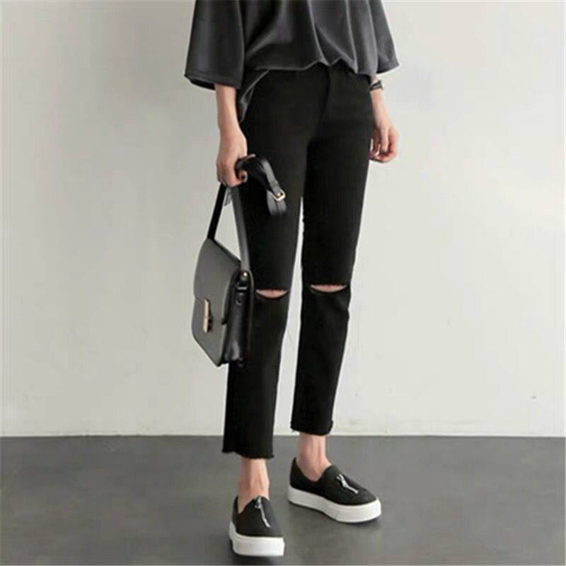 2020新款显瘦百搭薄款 冰雪丹尼牛仔裤