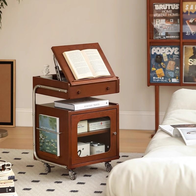 北欧实木移动边几客厅沙发边柜多功能斗柜机器人储物柜杂志柜,淘宝优惠券,粉丝福利购,淘宝优惠卷
