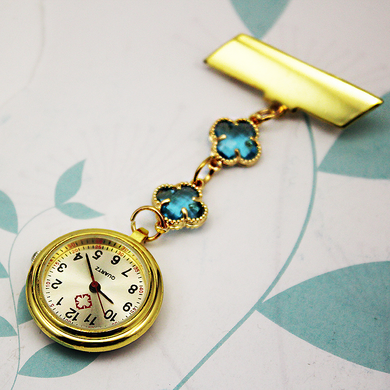 护士胸表女夹子男女用考试静音防水 木川怀表