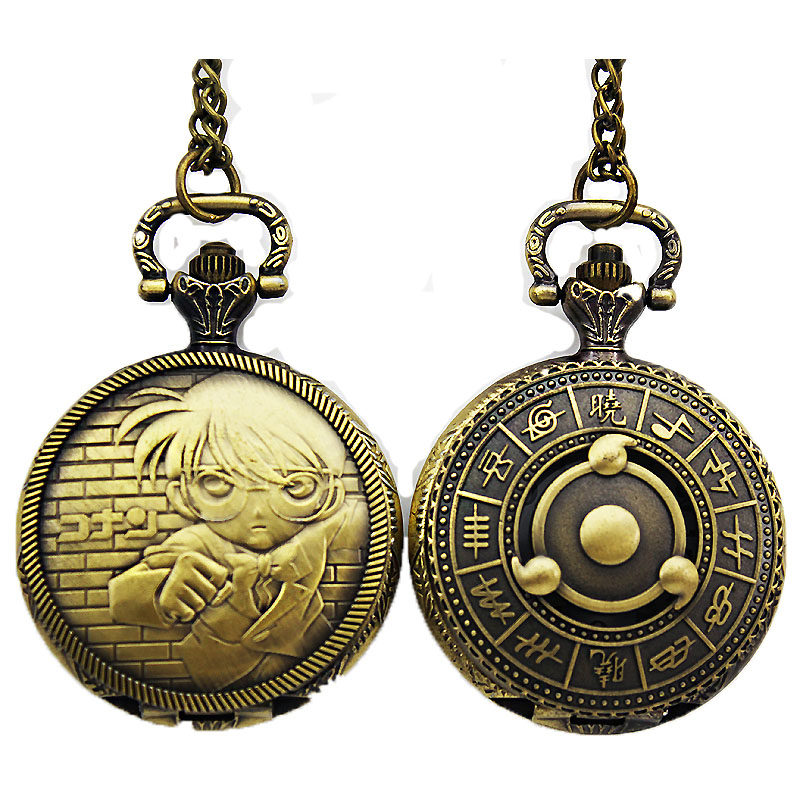 怀表男学生考试用复古翻盖机械儿童 木川怀表